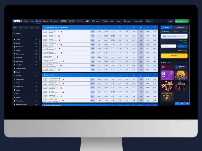 1win sports betting